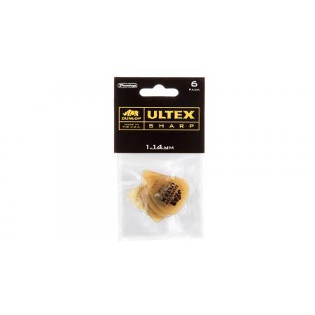 Púas Dunlop Ultex Sharp De 1,14 mm Pack 6 Un.