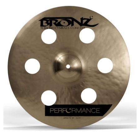 Platos de batería Bronz Effect 18" Drilled Performance Series