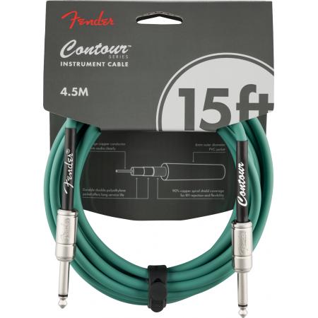Black Friday Sintetizadores Fender Contour 4,5M Sherwood Green Cable de Guitarra