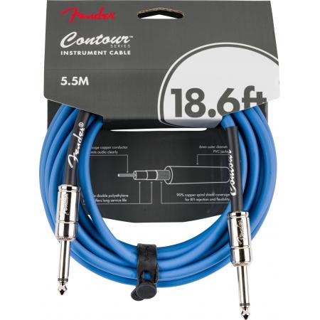 Cables de guitarra Fender Contour 5,6M Lake Placid Blue Cable de Guitarra