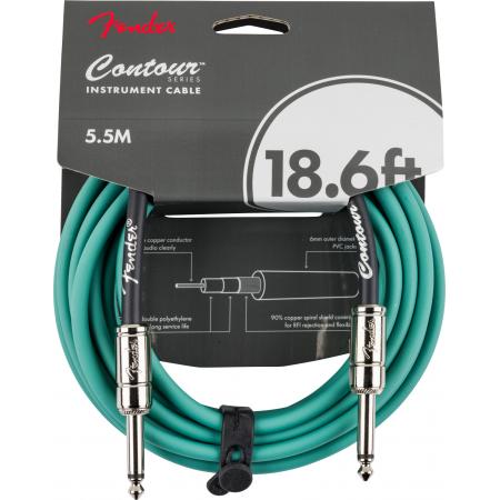 Cables de guitarra Fender Contour 5,6M Sherwood Green Cable de Guitarra
