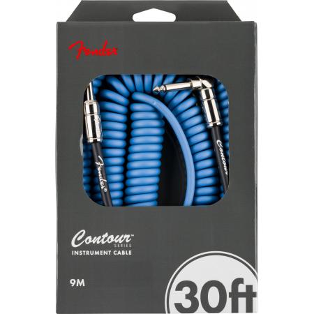 Cables de guitarra Fender Contour 9M Lake Placid Blue Cable de Guitarra