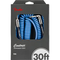 Cables de guitarra Fender Contour 9M Lake Placid Blue Cable de Guitarra
