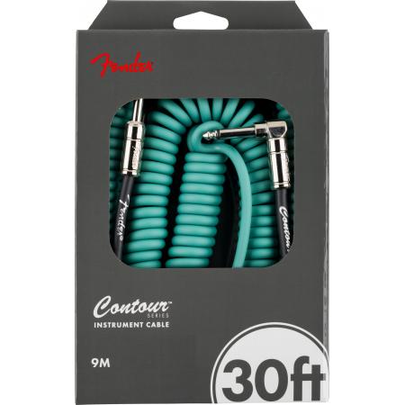 Cables de guitarra Fender Contour 9M Sherwood Green Cable de Guitarra