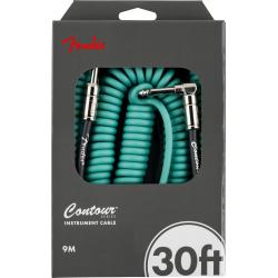Cables de guitarra Fender Contour 9M Sherwood Green Cable de Guitarra