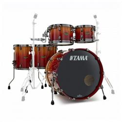 Batería Acústica Tama WBS52RZBBS-VBF Starclassic Walnut Birch Vermillion Bosse Fonce Fade Batería Acústica