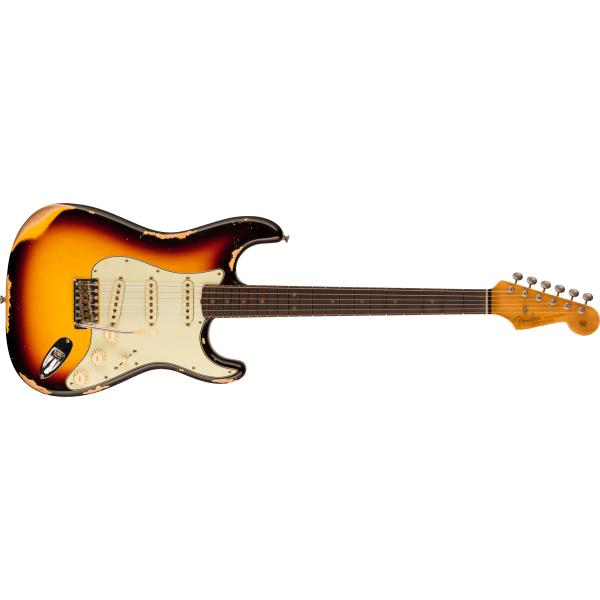 Fender B4 LTD 64 L Series Stratocaster Heavy Relic 3 Tone Sunburst Guitarra Eléctrica