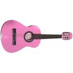 Memphis GD30 Guitarra Clásica Infantil Rosa