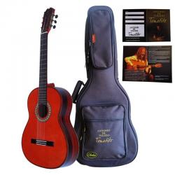 Guitarras Flamencas Antonio de Toledo Tomatito Almería Roja Guitarra Flamenca negra de palo santo de Patagonia