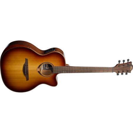 Guitarras Lag Lag GLAT118ABCE-BRS Guitarra electroacústica Edición limitada Bisel Brown Shadow