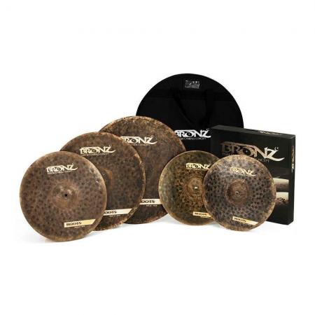 Platos de batería Bronz Set de platos Roots Series  (14/16/18/20) + Funda