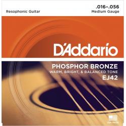 Cuerdas Guitarra Acústica Daddario EJ42 resophonic guitar [16-56]