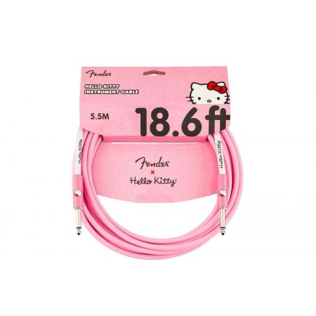 Cables de guitarra Fender Original 18.6' Cable Hello Kitty Pink Cable Guitarra