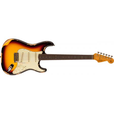 Guitarras Custom Shop  Fender B4 LTD 64 L Series Stratocaster Heavy Relic 3 Tone Sunburst Guitarra Eléctrica