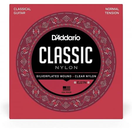 Cuerdas Guitarra Clásica D'Addario EJ27N 3/4 Cuerdas Clásicas de Estudiante de Nailon