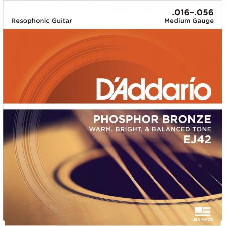 Cuerdas Guitarra Acústica Daddario EJ42 resophonic guitar [16-56]