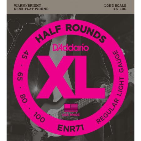Cuerdas Bajo Daddario ENR71 xl half rounds regular light [45-100]