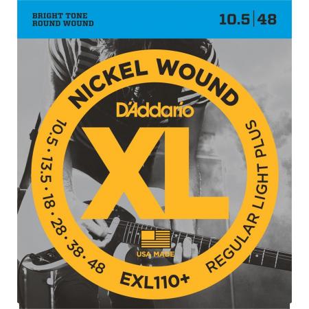 Cuerdas de Guitarra Eléctrica Daddario EXL110+ regular light plus [10.5-48]