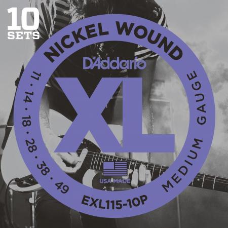 Cuerdas de Guitarra Eléctrica Daddario EXL115-10P