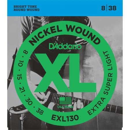 Cuerdas de Guitarra Eléctrica Daddario EXL130 XL extra super light [08-38]