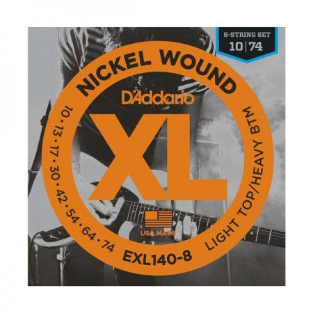 Cuerdas de Guitarra Eléctrica Daddario EXL140/8 juego cuerdas guitarra electrica