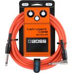 Boss BIC10AOR Acodado 3 Metros Naranja Cable Instrumento