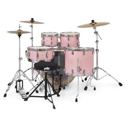 Amplificadores guitarra PDP by DW PDMA2215KTPR MainStage Pale Rose Sparkle + Set de platos Paiste