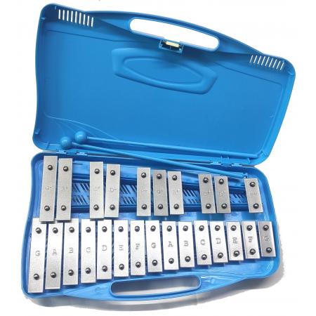 Percusión Infantil Alysee MT25-CR-BL Azul Metalófono infantil 25 notas