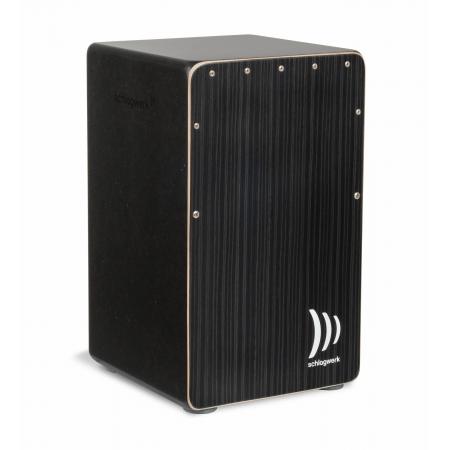 Cajón flamenco Schlagwerk CP91 Cajón Rudiments Hard Coal Stripes