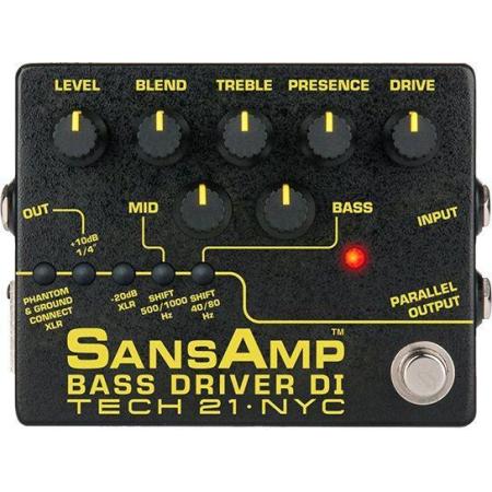 Pedales para  Bajo Tech21 Sansamp Bass Driver Di v2