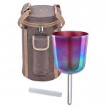 Sonic Energy ESOLCSB417 Cáliz Cantor 5,75" Re 417 Hz con Funda y Mazo