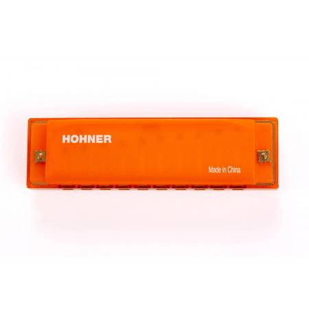 Armónicas Diatónicas Hohner Traslucent Harp Orange Hardcase