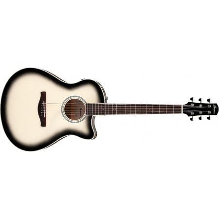 Guitarras Electroacústicas Ibanez Ibanez AAM370M1CE-TPA Guitarra electroacústica Transparent Panda High Gloss Finish