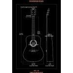 Bromo BAT1M Mahonie Guitarra Acústica