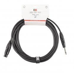 Cables para Micrófonos Ek Audio PXJ0016 Cable para Micrófono Jack - Xlr Hembra 6 M