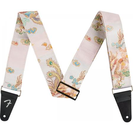 Correas Guitarra Fender Satin Dragon Strap Ivory Correa de Guitarra