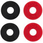 Ernie Ball 4 Enganches Seguridad Correa Rojo Negro
