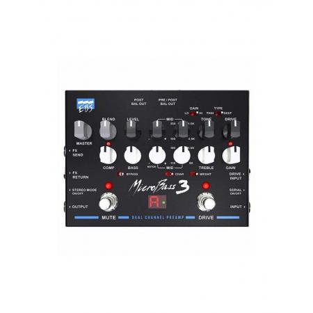Pedales para  Bajo EBS MEBMICROBASS3 Preamplificador 2 Canales