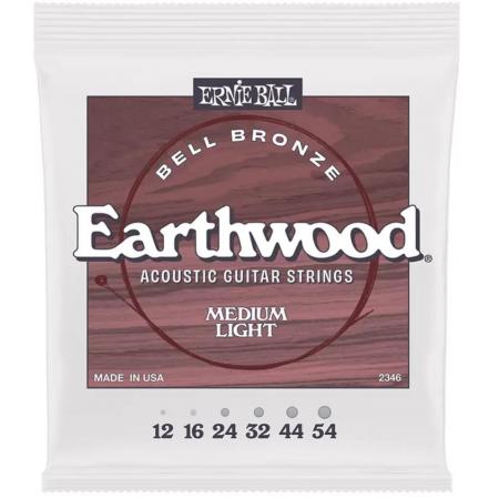 Cuerdas Guitarra Acústica Ernie Ball CEB2346 Earthwood Bell Bronze Medium Light 12-54