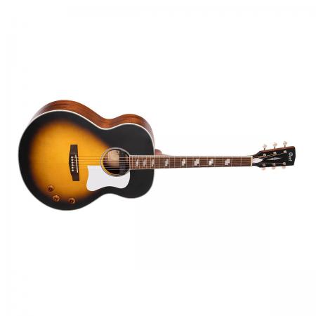 Guitarras Electroacústicas Cort Cort CJ Retro VBM Guitarra electroacústica Vintage Sunburst Matte con funda