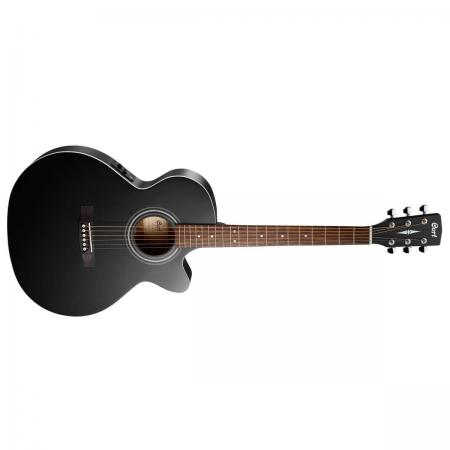 Guitarras Electroacústicas Cort Cort SFX-ME BKS guitarra electroacústica Black Satin con funda