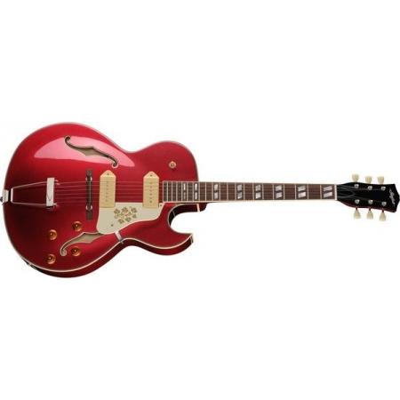 Guitarras Eléctricas Stanford CR Fatboy Semicaja Candy Apple Red 95