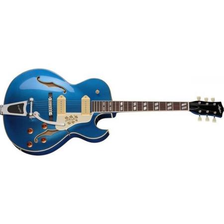 Guitarras Eléctricas Stanford CR Fatboy Bigsby B60 Guitarra Eléctrica Hollow Body Pelham Blue
