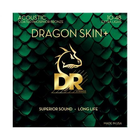 Cuerdas Guitarra Acústica DR Strings DAP-10 DRAGON SKIN +