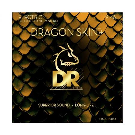 Cuerdas de Guitarra Eléctrica DR Strings DEQ-9/46 DRAGON SKIN +