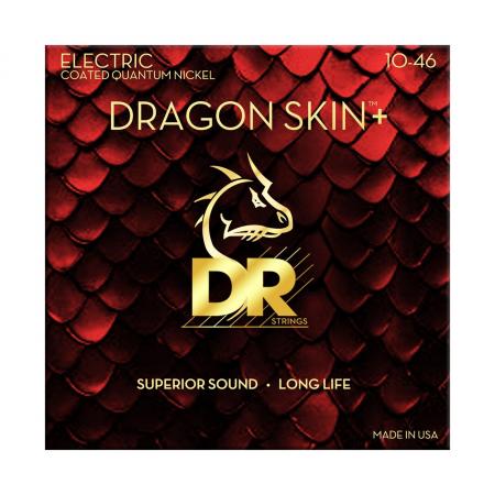 Cuerdas de Guitarra Eléctrica DR Strings DEQ-10 DRAGON SKIN +