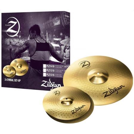 Platos de batería Zildjian Planet Z Set Paltos Hi-Hat Y Crash 18"