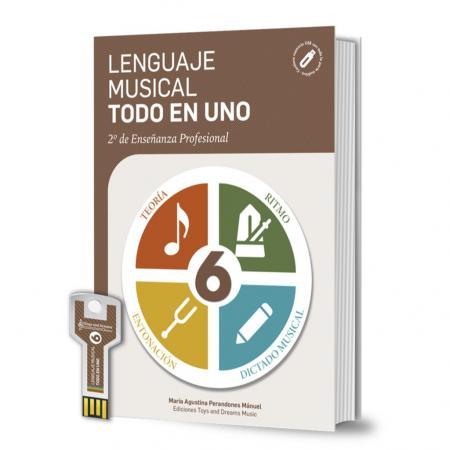 Libros Lenguaje Musical Todo en Uno 6º Nivel +USB 2º Profesional