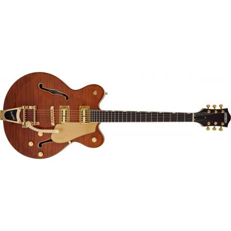 Guitarras Eléctricas Gretsch Electromatic LTD Flame Okoume Broadkaster Double-Cut con Bigsby Roundup Orange Guitarra Eléctrica