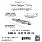 DR DBQ5-40 Dragon Skin+ Light Cuerdas Bajo 5 Cuerdas Quantum Nickel Coated